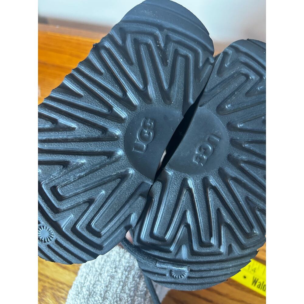 Uggs Toddler Size 8 Neumel Boot 1017320T Suede Black - Picture 4 of 8